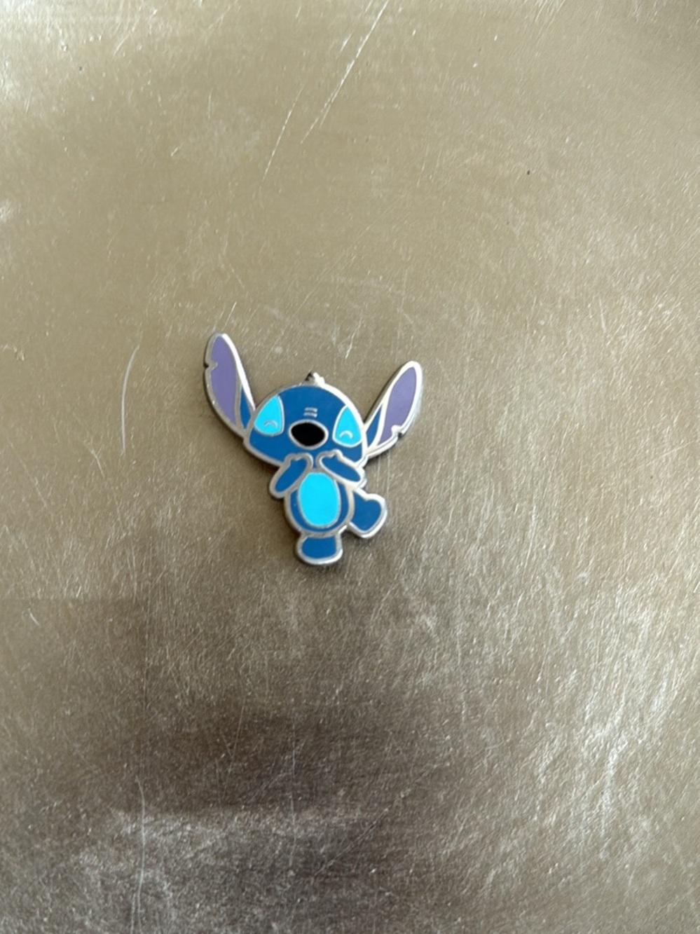 Blue Cartoon Stitch Brooch Pin - Unbranded